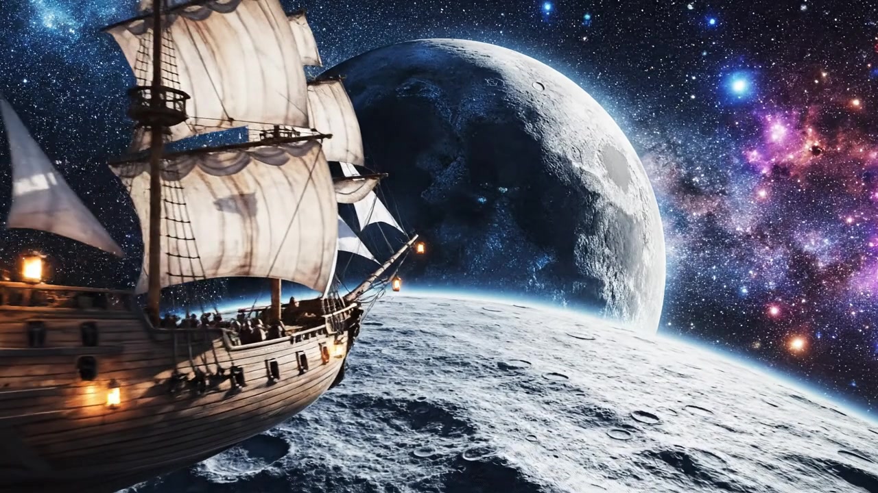 Let’s sail over the moon!